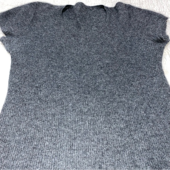 JIL SANDER $800 Cashmere Short Cap Sleeve Top Blouse 100% Cashmere Great Cond - Picture 6 of 16
